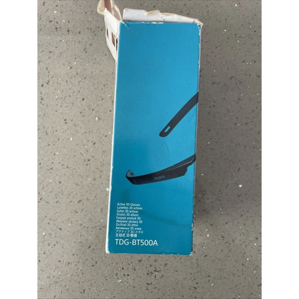 SONY TDG-BT500A 3D Glasses Active Shutter Method Bluetooth for Bravia Untested